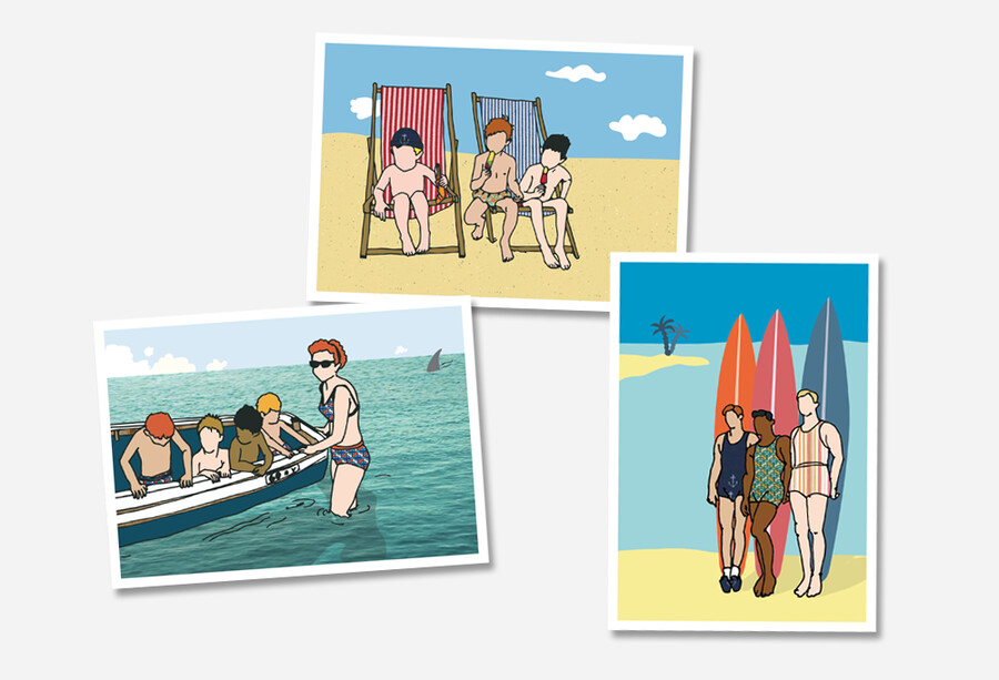 Summertime freshfish postcards gmbh | Postkarten Bern Schweiz | Sonja Kräuliger