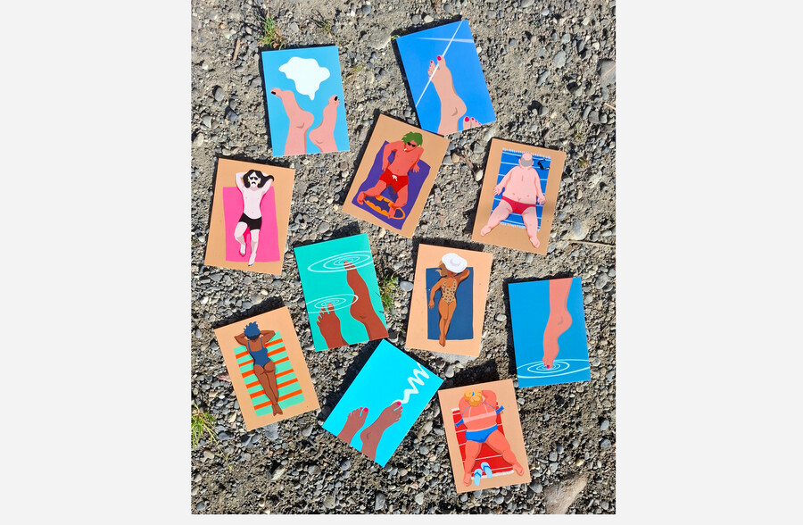 Index summertime 2 freshfish postcards gmbh | Postkarten Bern Schweiz | Sonja Kräuliger