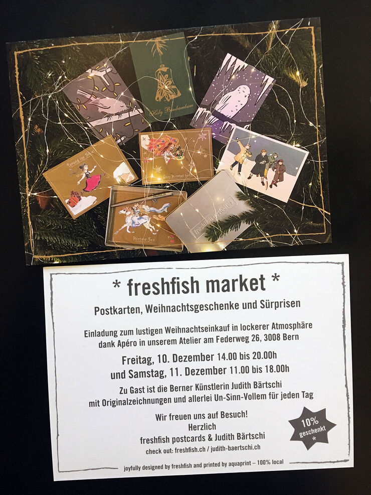 Ff Market 2021 freshfish postcards gmbh | Postkarten Bern Schweiz | Sonja Kräuliger